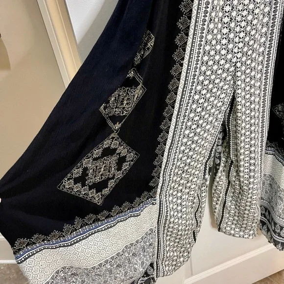 Free People Hazel Jumpsuit Mixed Print Wide Leg Oversized Size XS - Picture 4 of 12